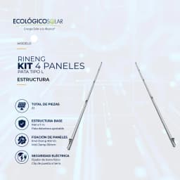KIT 4 PANELES - PATA TIPO L 1
