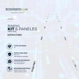 KIT 6 PANELES - MINI RIEL 1