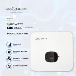  Inversor a la RED GroWatt MIN-8000TL-X2 220V AC 1