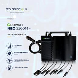 Micro Inversor Growatt Modelo NEO 2500W 1