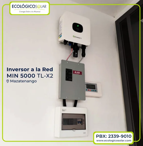 Aplicación Residencial - Inversor Growatt MIN 5000 TL-X2
