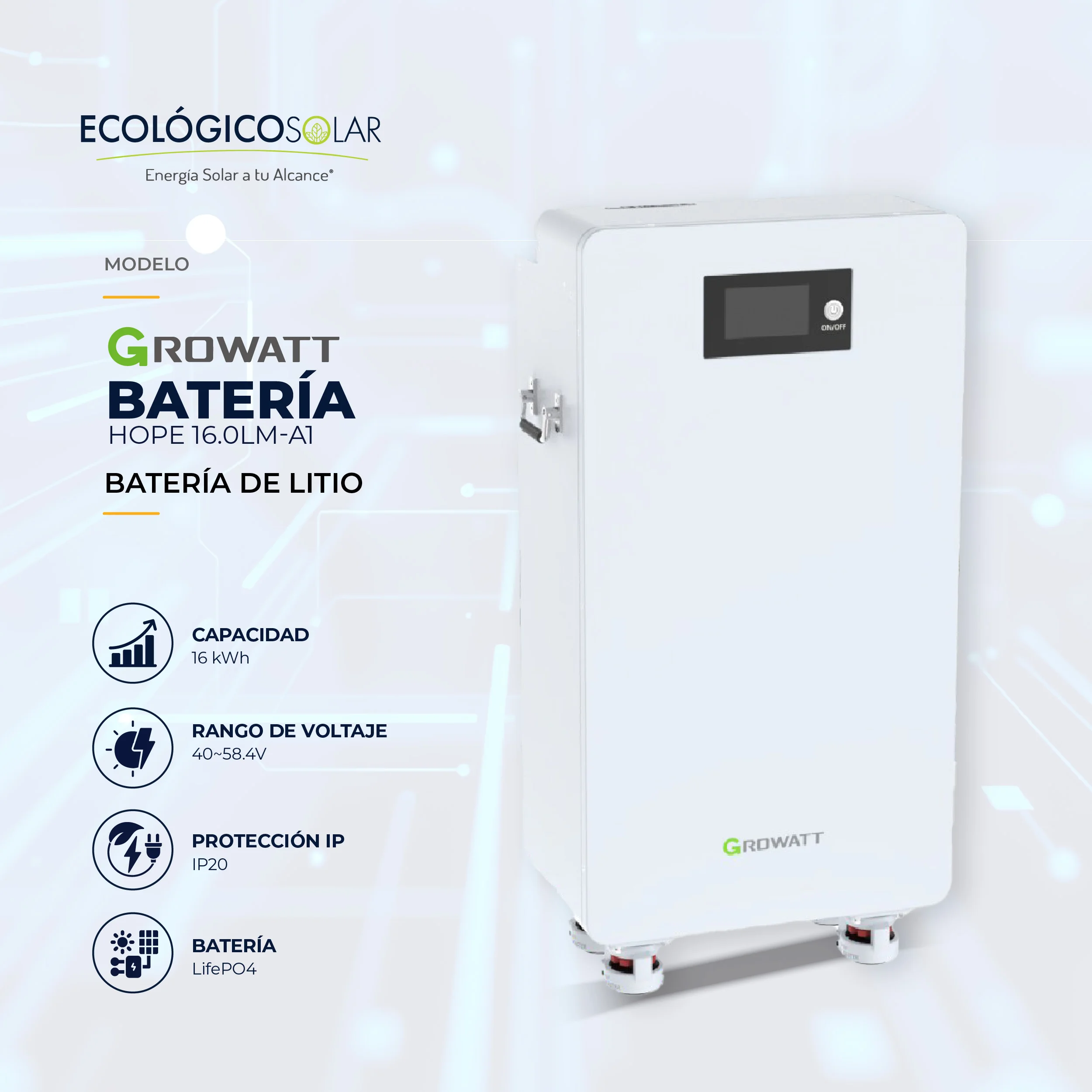 Batería Hope 16.0LM-A1 Battery